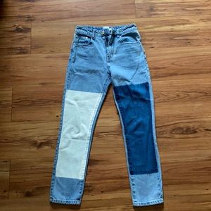 Cofield Mom Jean Patch Denim